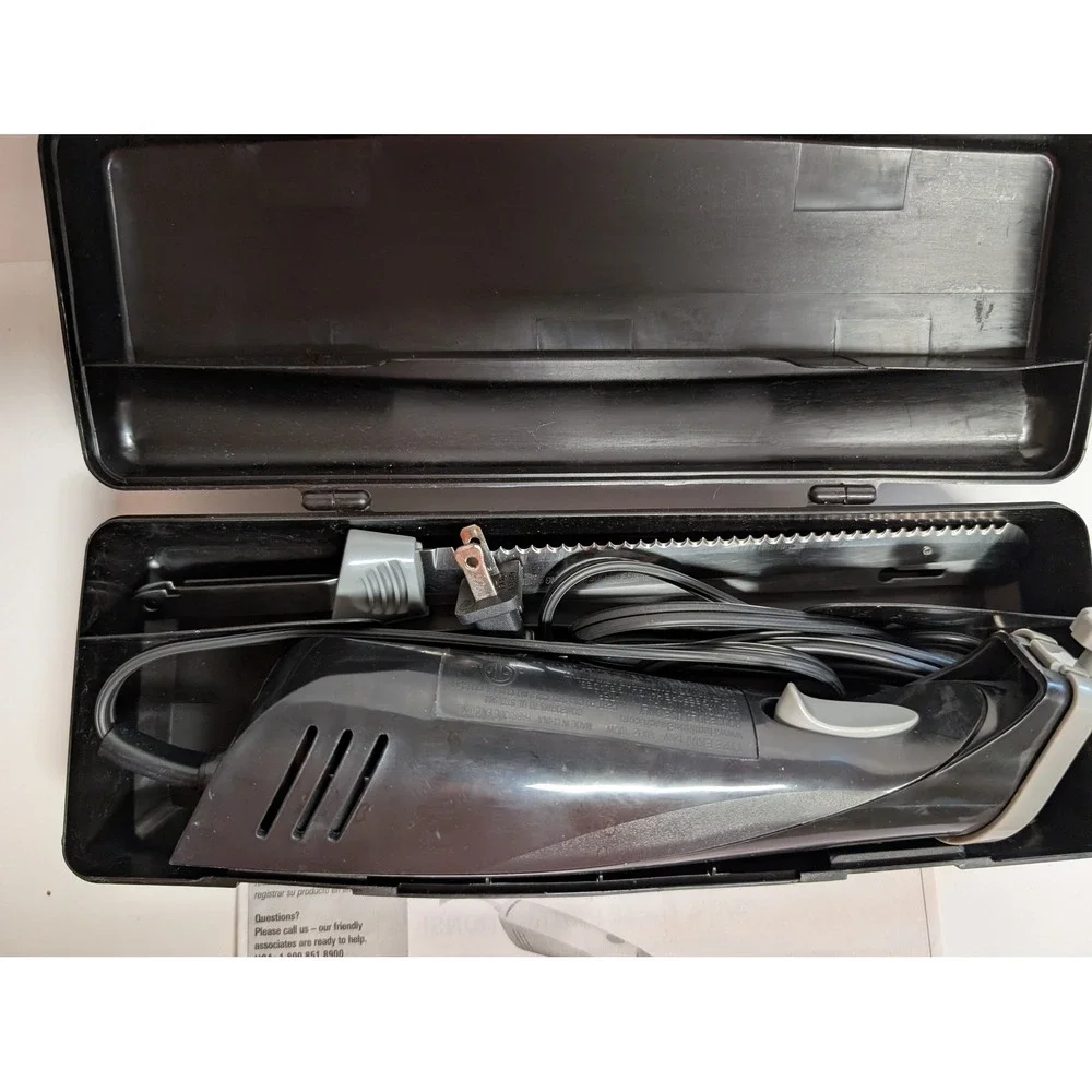 Hamilton Beach Electric Knife Set Serrated Blades Case Kitchen Carving Tool